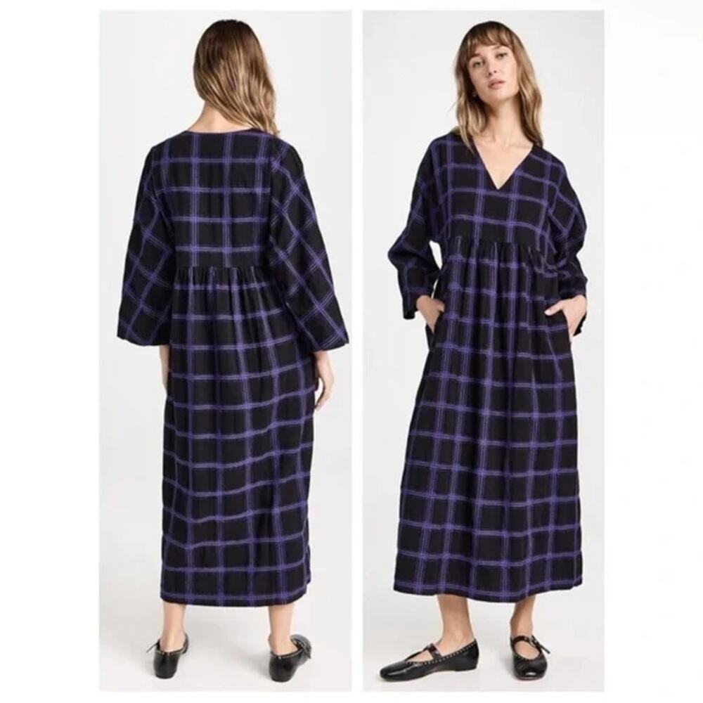 Mara Hoffman Embroidered Aviva Dress Purple Womens Size Small